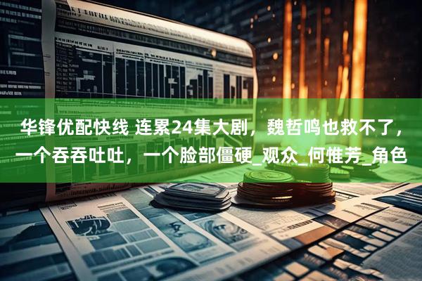 华锋优配快线 连累24集大剧，魏哲鸣也救不了，一个吞吞吐吐，一个脸部僵硬_观众_何惟芳_角色