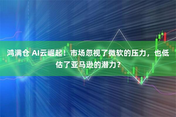 鸿满仓 AI云崛起！市场忽视了微软的压力，也低估了亚马逊的潜力？