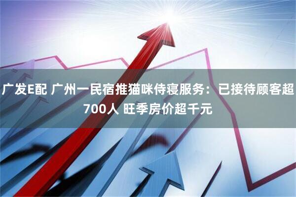 广发E配 广州一民宿推猫咪侍寝服务：已接待顾客超700人 旺季房价超千元