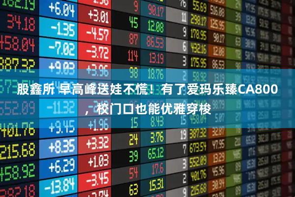 股鑫所 早高峰送娃不慌！有了爱玛乐臻CA800，校门口也能优雅穿梭
